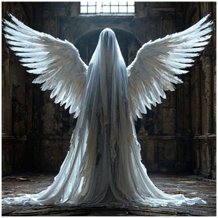 Сгенерировано ИИ- светлый призрак.