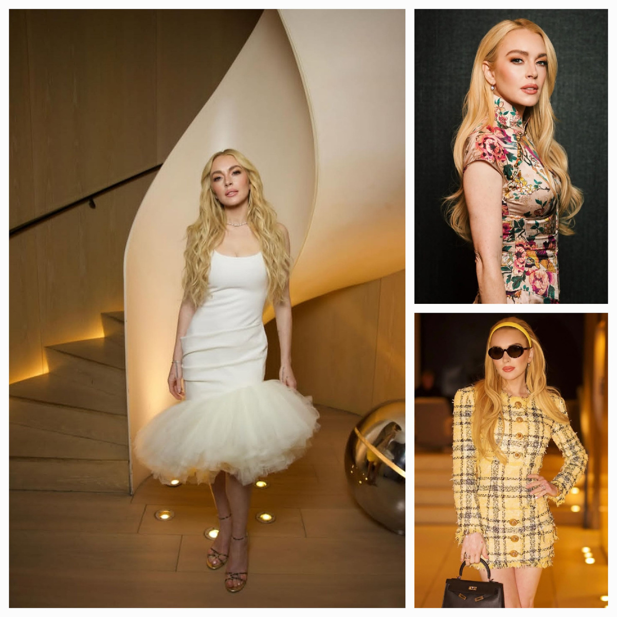 Образы Линдси Лохан для промо-тура "Чумовая пятница 2" в Нью-Йорке. Материал: Lindsay Lohan.