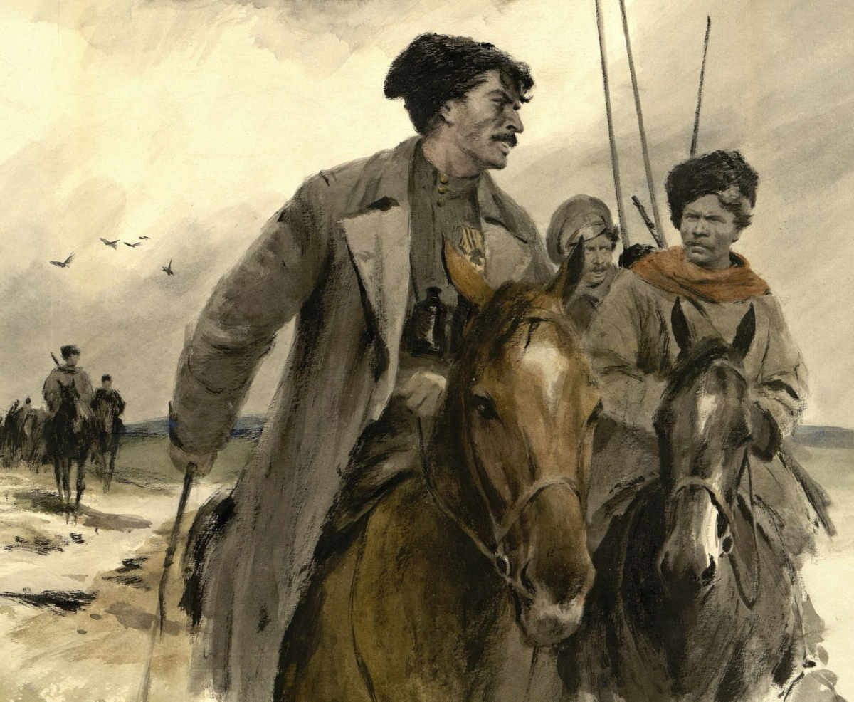 Иллюстрация к роману М. Шолохова "Тихий Дон". Григорий Мелехов. Изображение из открытых источников.