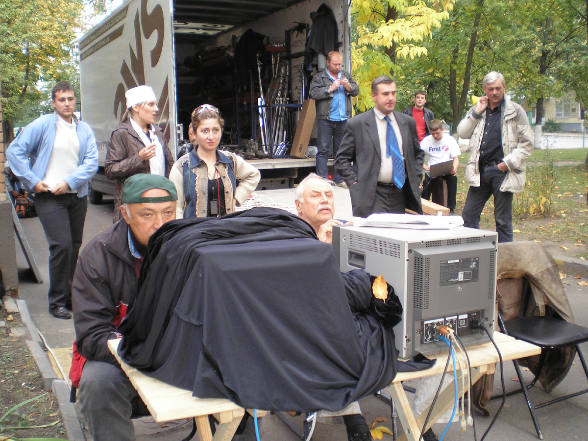 2007г. Минск. За спиной режиссёра. Слежу за процессом.  