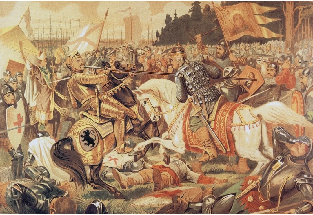 «Бой Александра Невского с ярлом Биргером» (картина А. Кившенко)