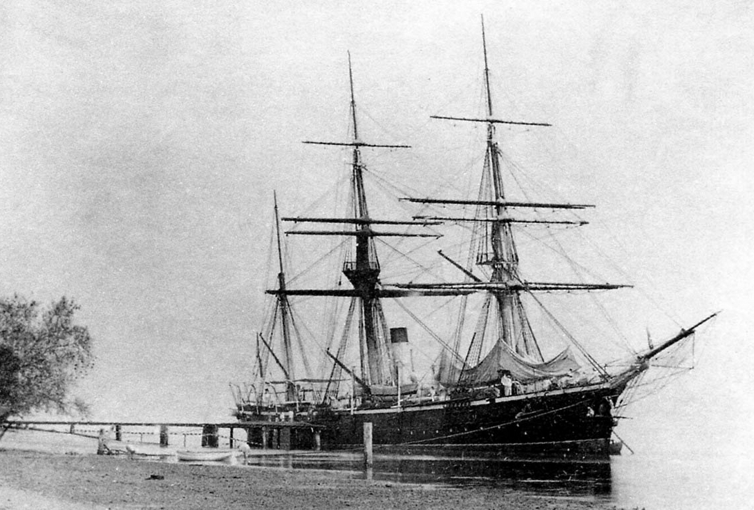 Парусно-винтовой клипер «Наездник» в южных морях