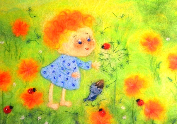 И тогда только начинаю чувствовать лето кончиками пальцев. Вот же оно — бархатное, с малиновым вкусом и стрёкотом кузнечиков…