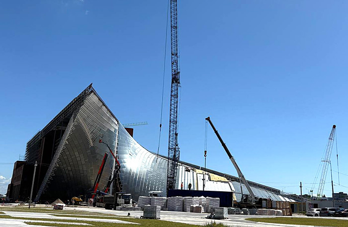    Строительство Театра оперы и балета в Калининграде. Фото: Валерия Мозганова/BFM.ru