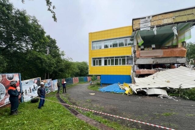    На Камчатке из-за землетрясения в детском садике рухнула стена. Фото: Правительство Камчатского края