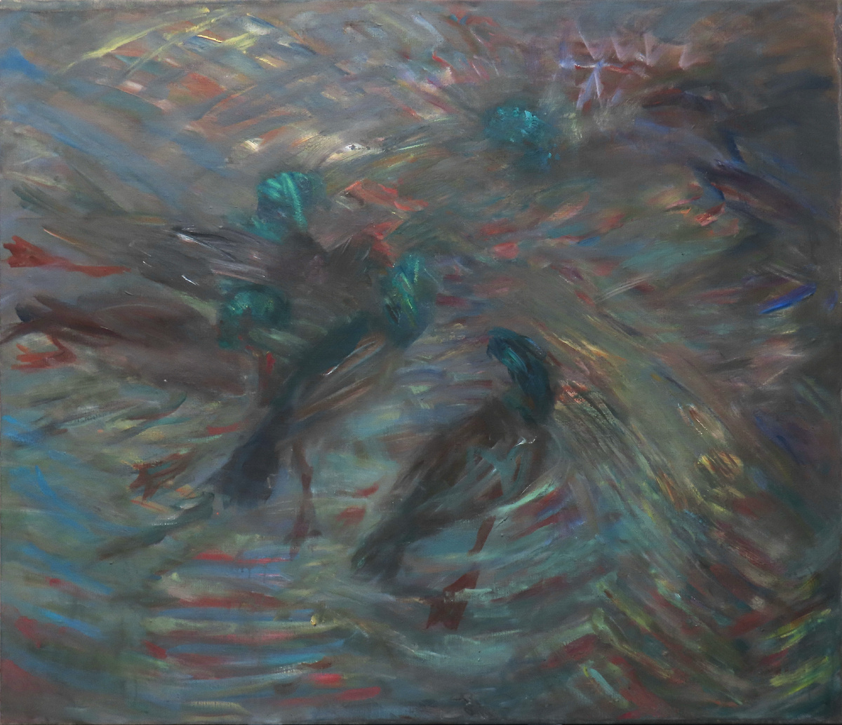 Работа Крестининой Надежды "Екатерининский парк. Утки"