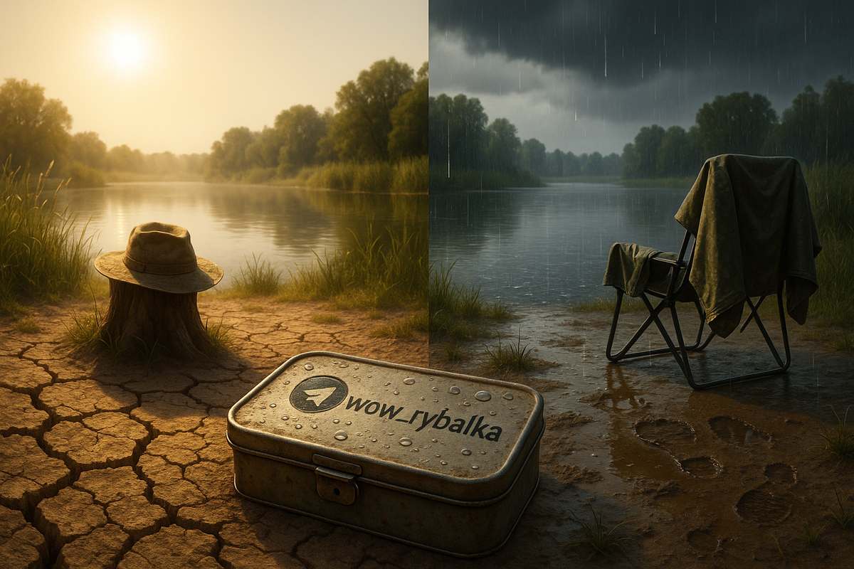 Август: жара, ливни и рыбалка, которая всё меняет