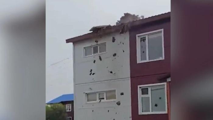 Появились кадры первых минут землетрясения на Курилах. Обложка © Telegram / Amur Mash