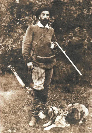 Фото: Исаак Левитан на охоте