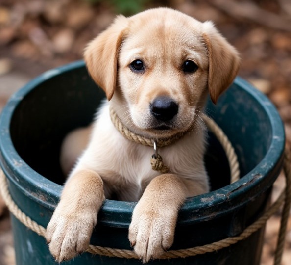 Я шла домой и услышала писк из мусорного бака..