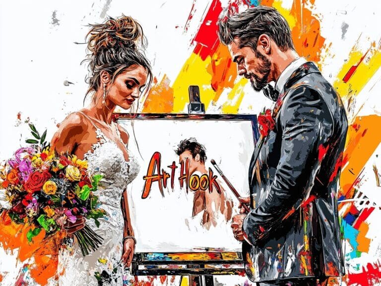    Впечатляющий подарок на свадьбе: как живописец создаст уникальную историю любви на ваших глазах Art-Hook.Ru