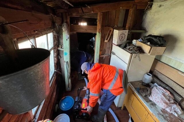    Оймяконский район пострадал от воды сильнее всего. Фото: Правительство Республики Саха (Якутия)