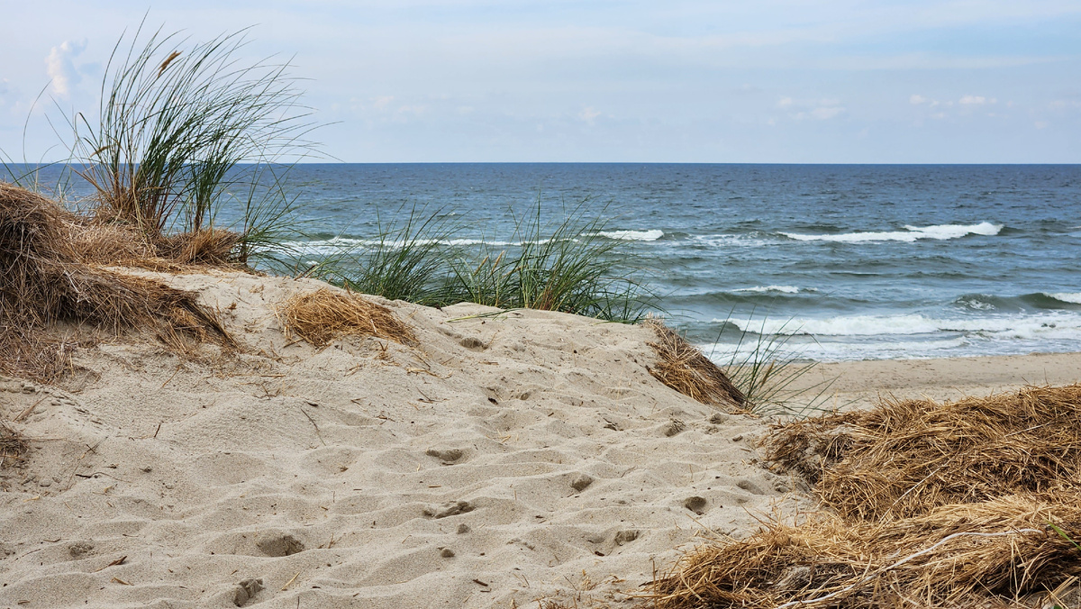 Пляж в п.Рыбачий