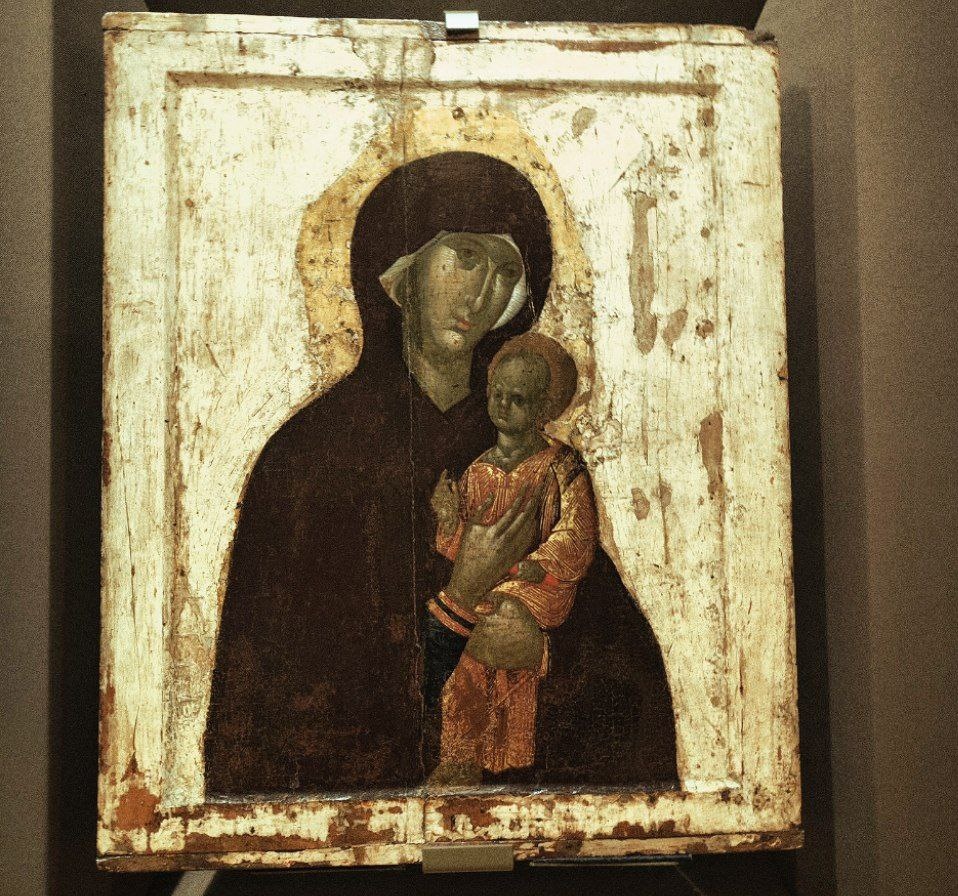Богоматерь Одигитрия Пименовская, 80-е годы XIVвека, Константинополь, из моих галерейных закромов