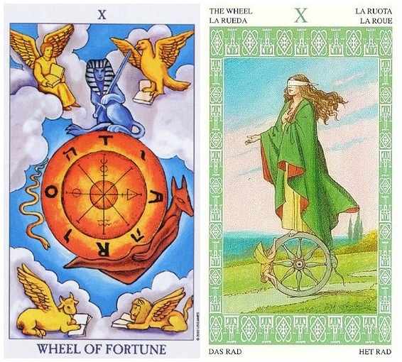 Колесо Фортуны (Таро А. Уэйта, Таро Ленорман)