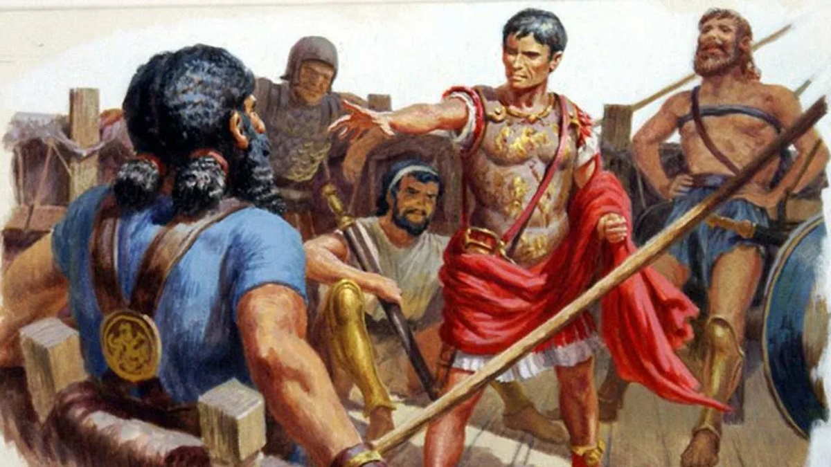 Примерное изображение похищения молодого Юлия Цезаря. Источник: historycollection.com