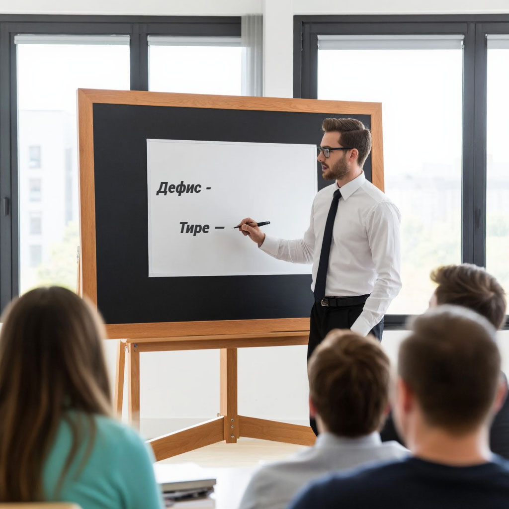 Дефис и тире — это два разных знака