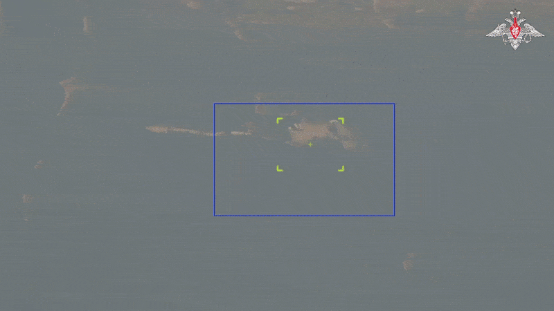    Момент удара по полигону // Видео с официального ТГ-канала Минобороны