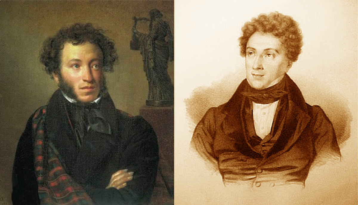 Похоже Пушкин-Дюма в Париже сбрил бакенбарды и только, даже фрак не поменял...