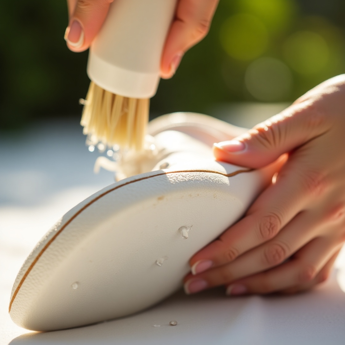 Летом белая обувь особенно уязвима. Пыль, жара, городская грязь и неаккуратная чистка быстро превращают идеальную подошву в серую с жёлтым подтоном