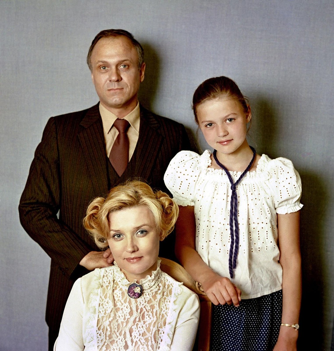 Юлия Меньшова с родителями