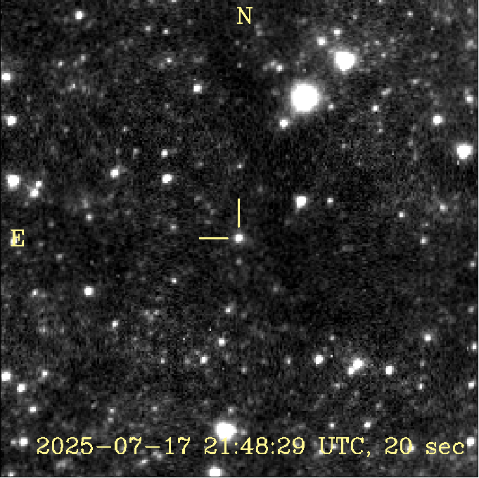 V691 Serpentis на фото звёздного неба (Фото: "Астроверты", ГАИШ МГУ)