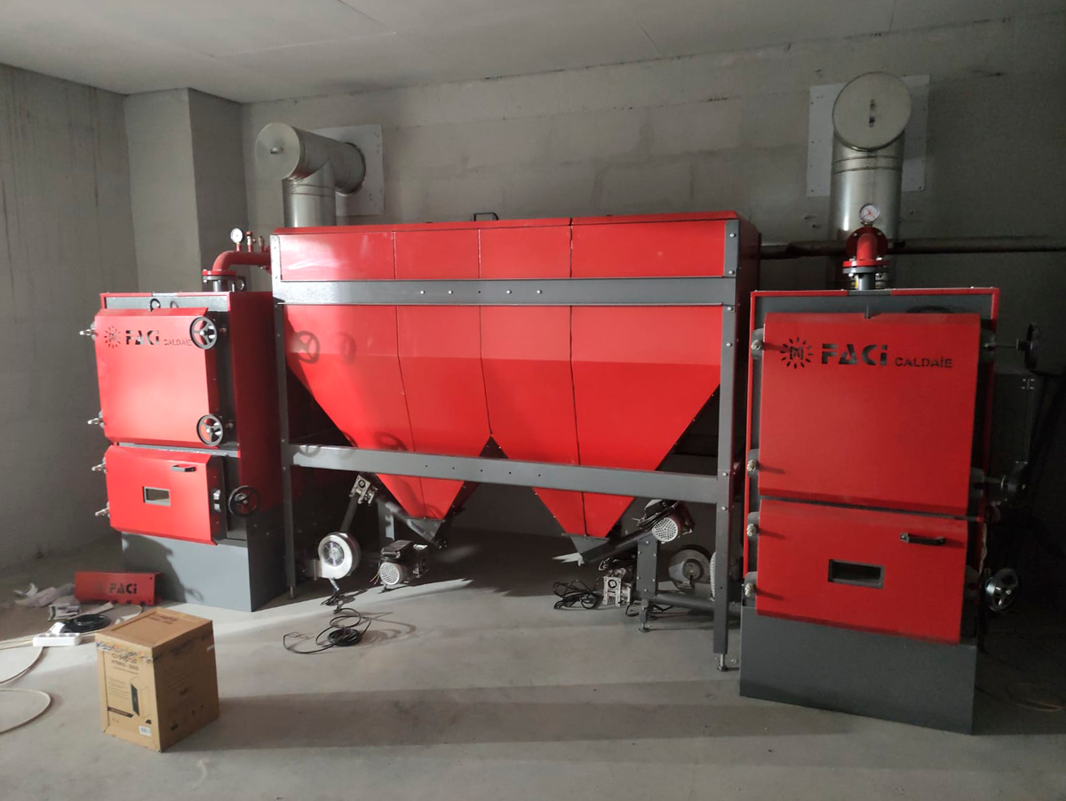 Пеллетные котлы FACI 130 кВт каждый