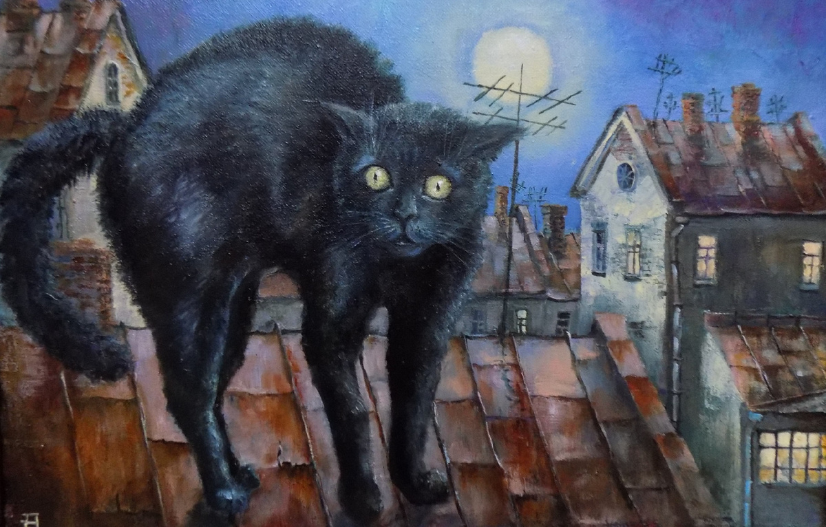© Дмитрий Азаров. Полнолуние. Картина и в аккаунте художника без названия. – М.Л.