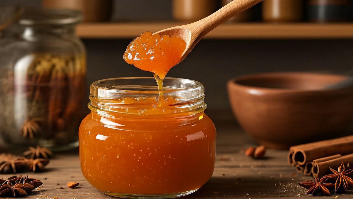 Персиковый джем с корицей и кардамоном
