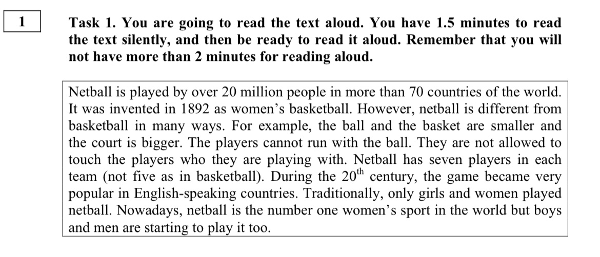Фрагмент Демонстрационного варианта ОГЭ 2025 года по Английскому языку, представленного на сайте ФИПИ