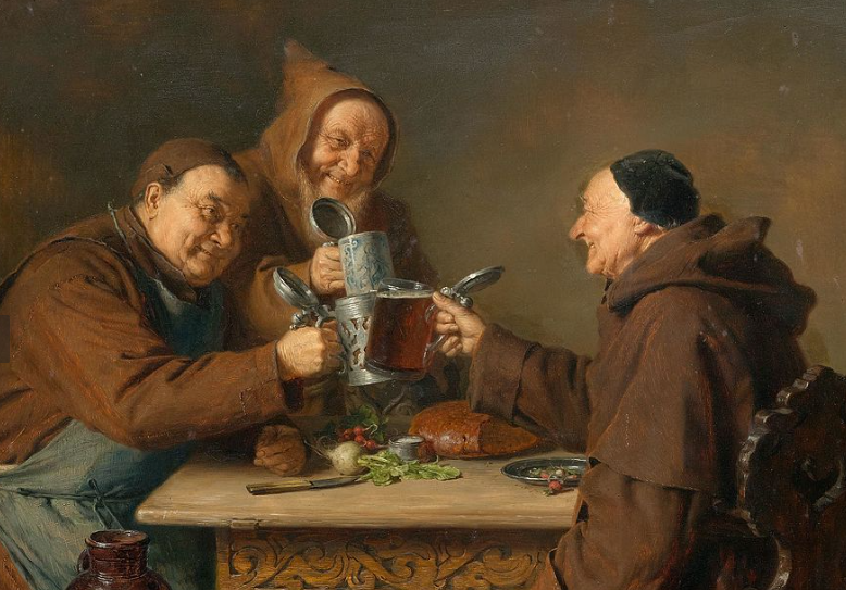 Монашеский завтрак. Эдуард фон Грютцнер. 1885