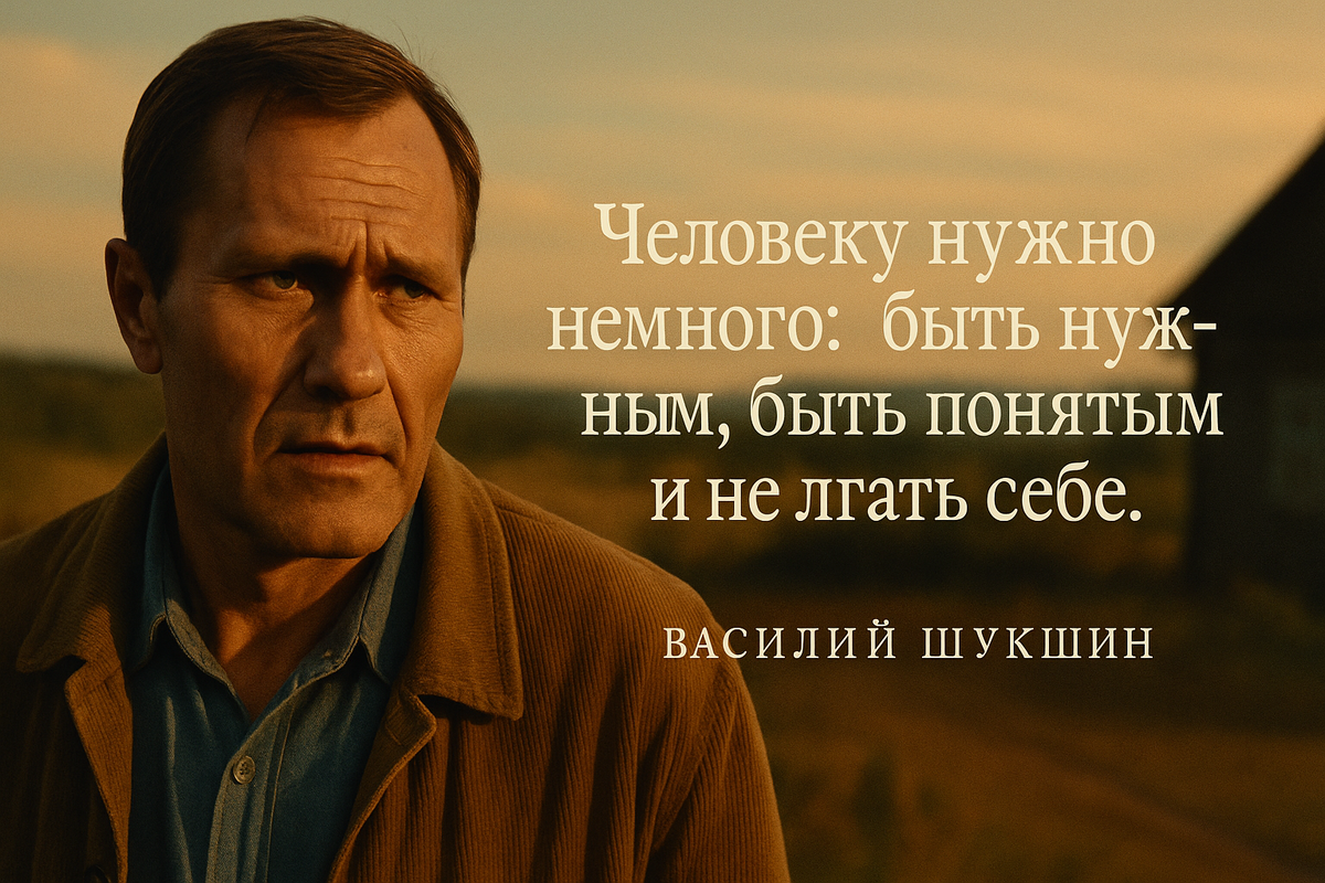 — Василий Шукшин