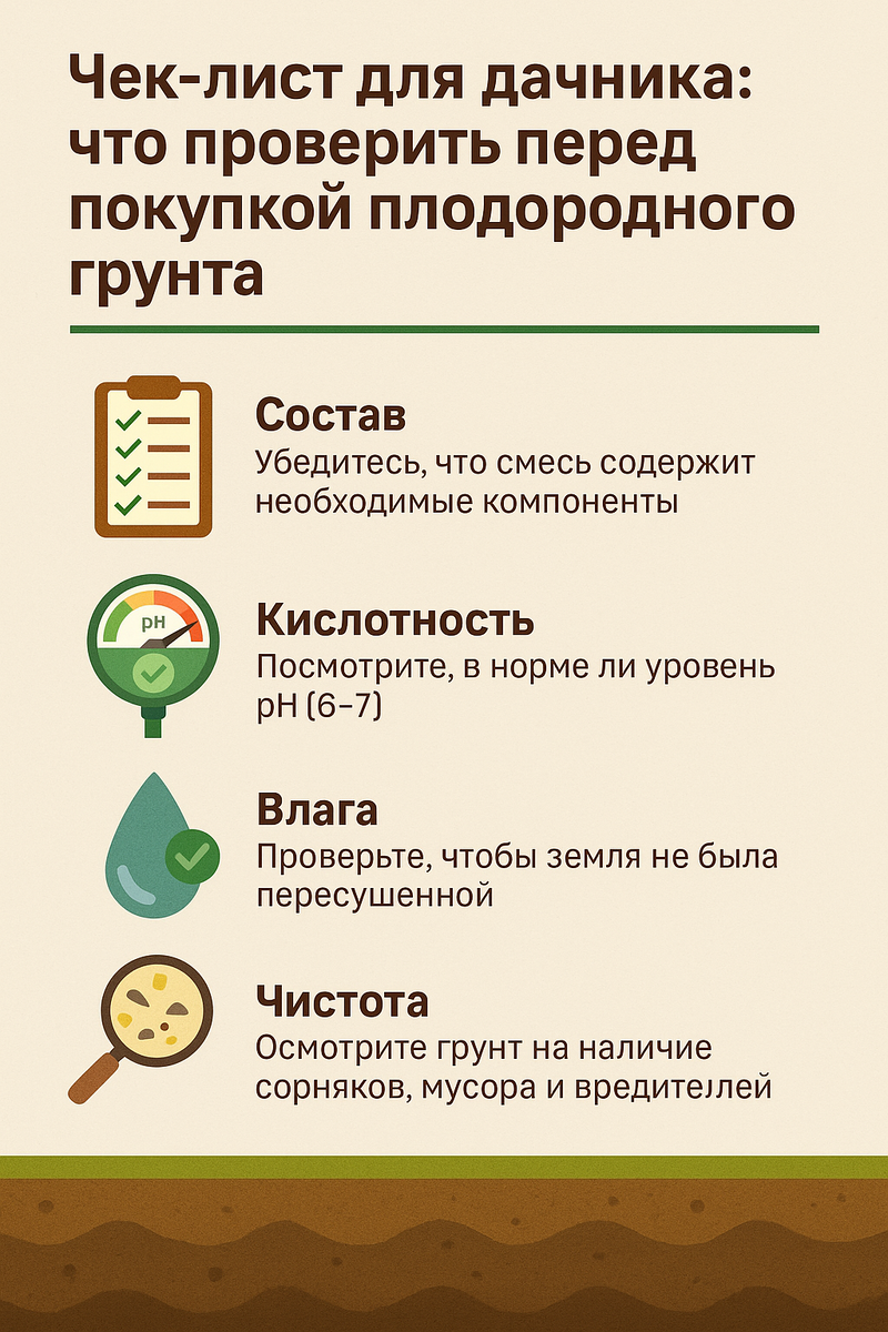 Что проверить перед покупкой плодородного грунта