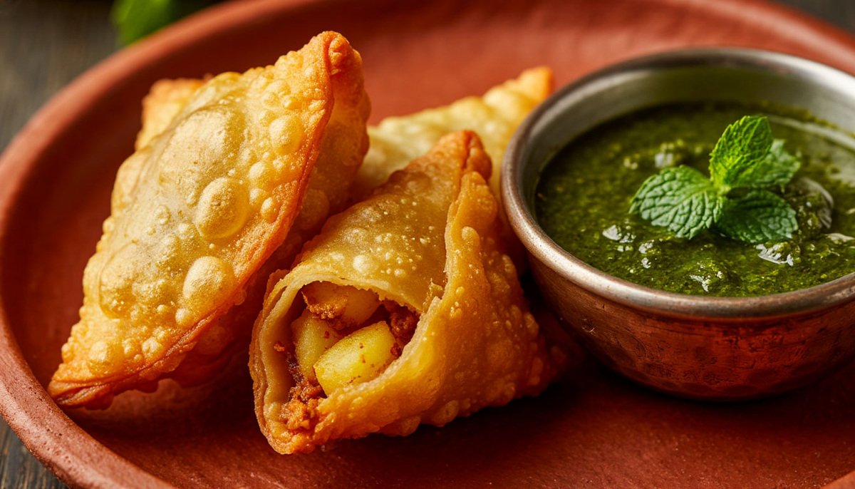 Аппетитная индийская самоса с картофельной начинкой