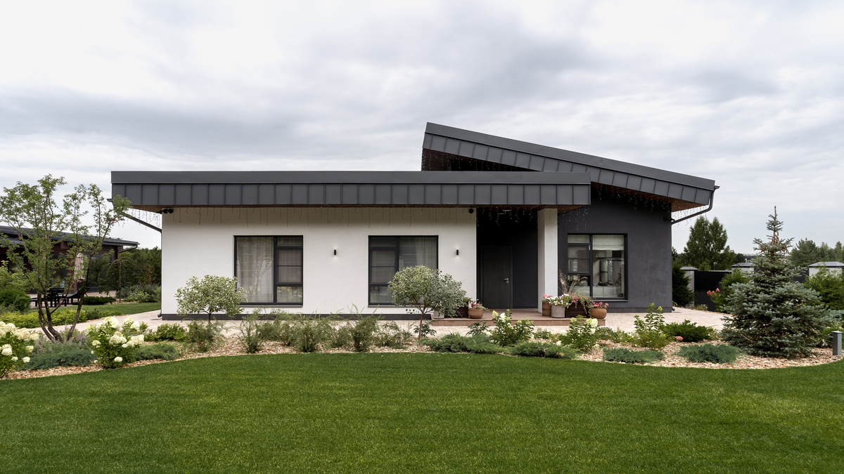 Дом, построенный по проекту бюро "Архидом" в Воронежской области