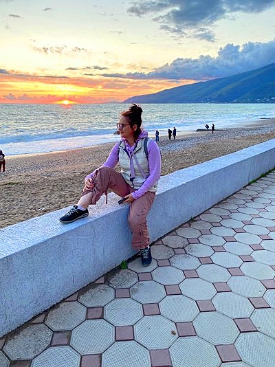 Абхазия, Гагры, набережная