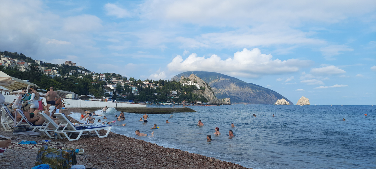 Пляж санатория ,,Гурзуфский,,