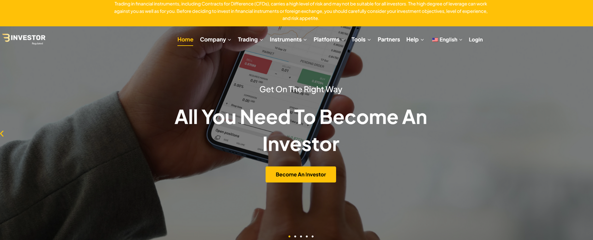 B-Investor отзывы: мошеннический брокер или реальный проект?