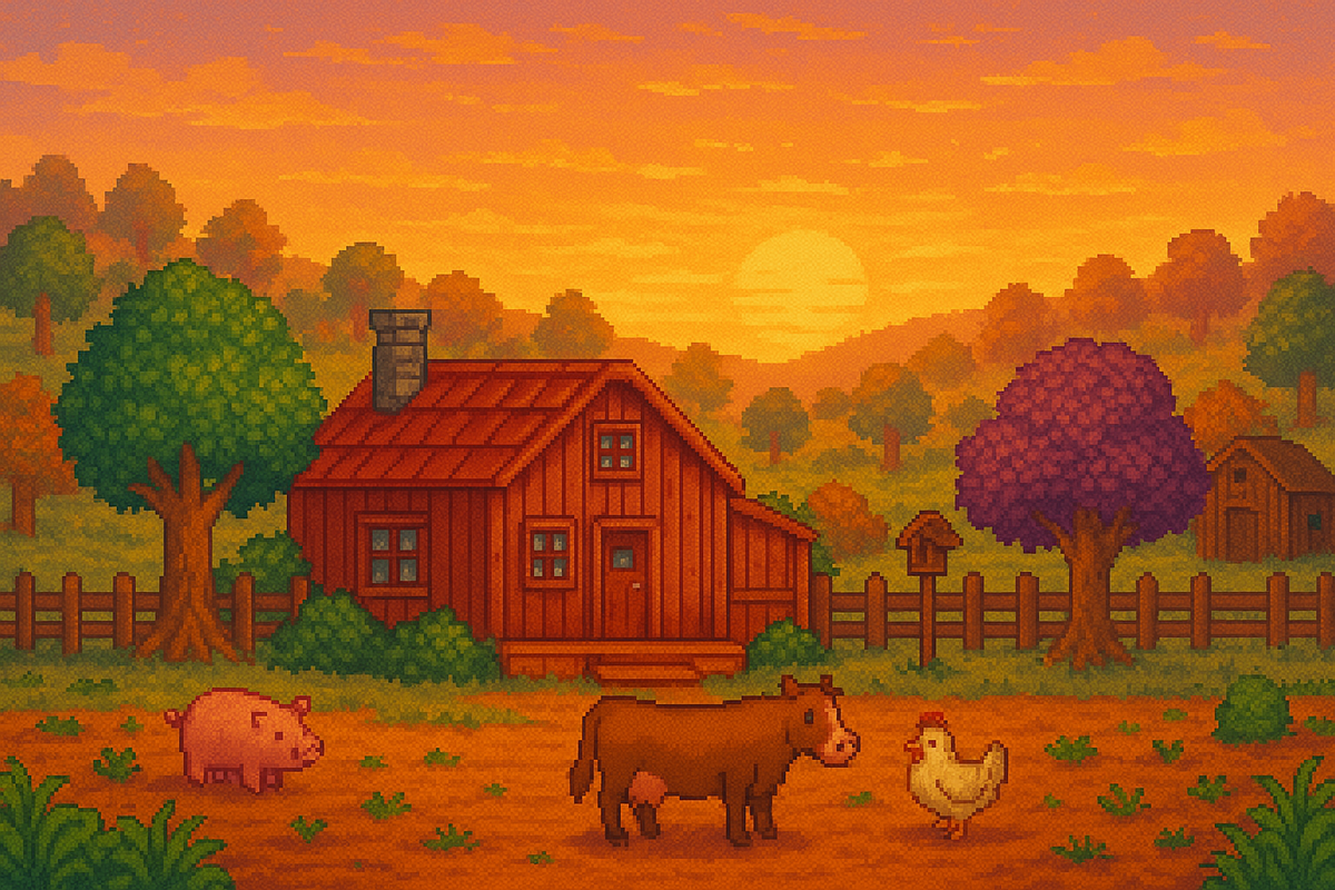 Рассвет в Stardew Valley: идеальное утро в игре без спешки