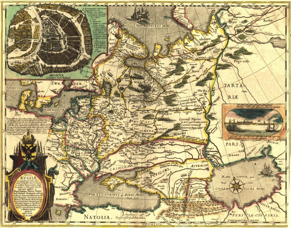 Карта Русского государства Фёдора II.