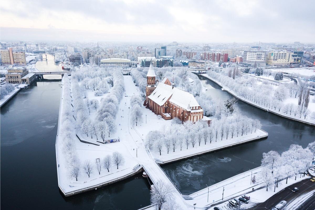 Вид на остров Канта зимой. Невероятная красота!