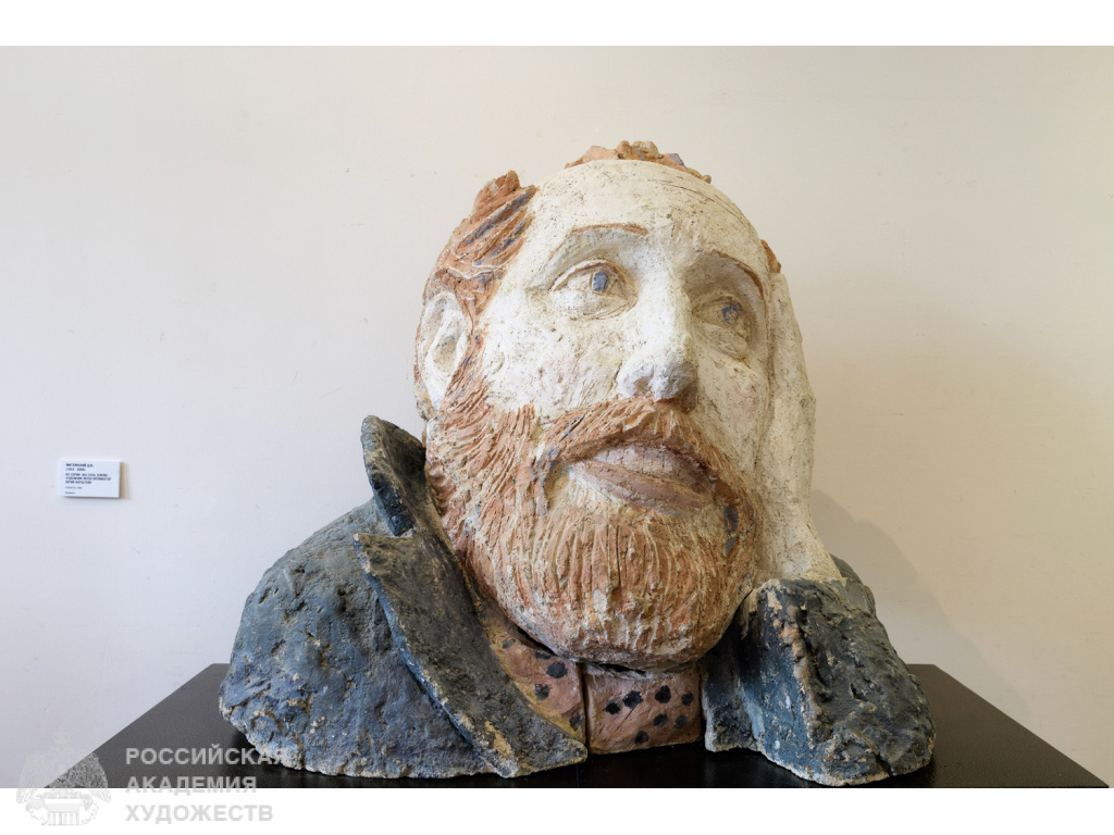 Фрагмент выставки произведений Д.Ю. Митлянского (1924-2006) в залах Российской академии художеств (Москва, Пречистенка, 21). Фото: Виктор Берёзкин, пресс-служба РАХ. 2025.