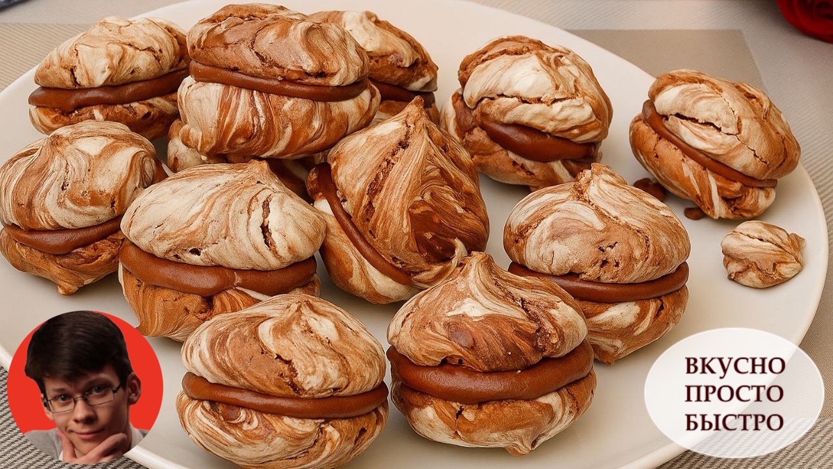 Мраморные меренги «Шоколадные айсберги» - Вкусно Просто Быстро