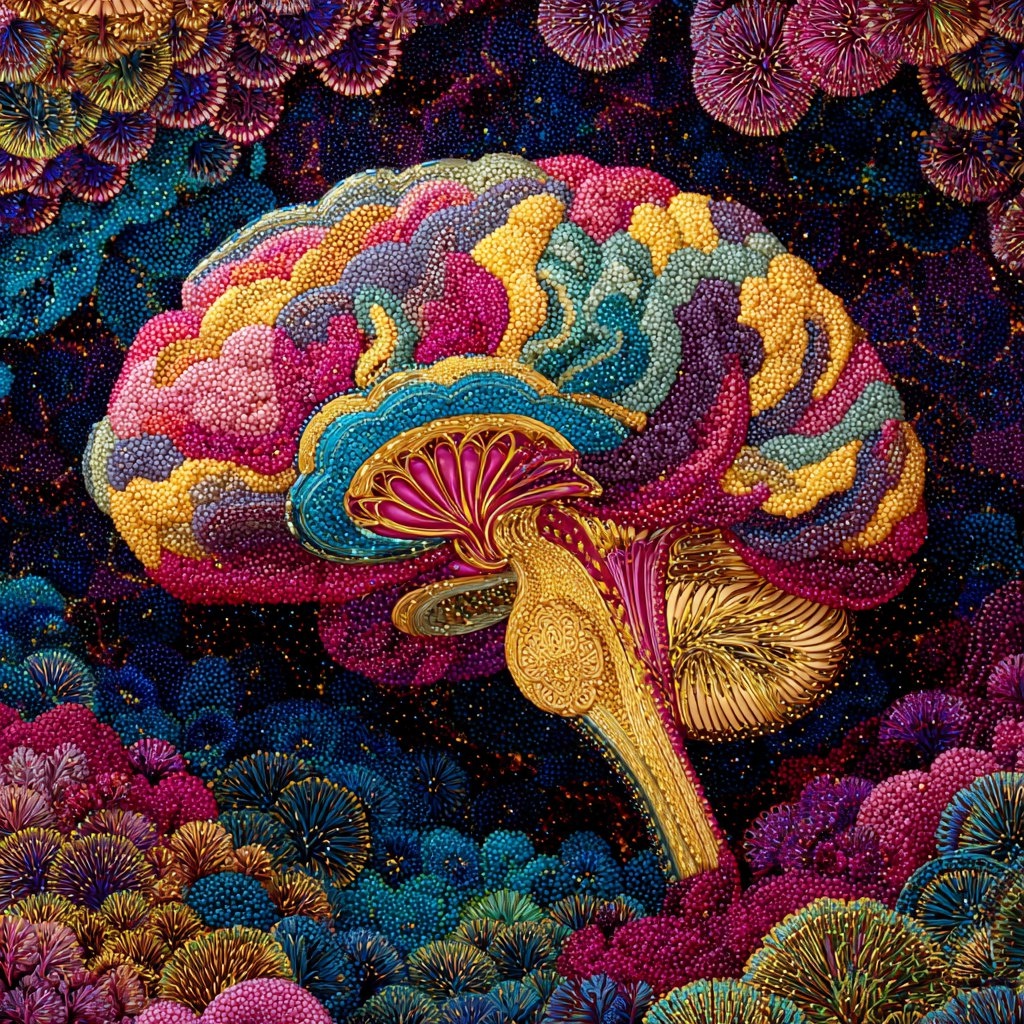 Наш красивый мозг. Моя фантазия с помощью нейросетей