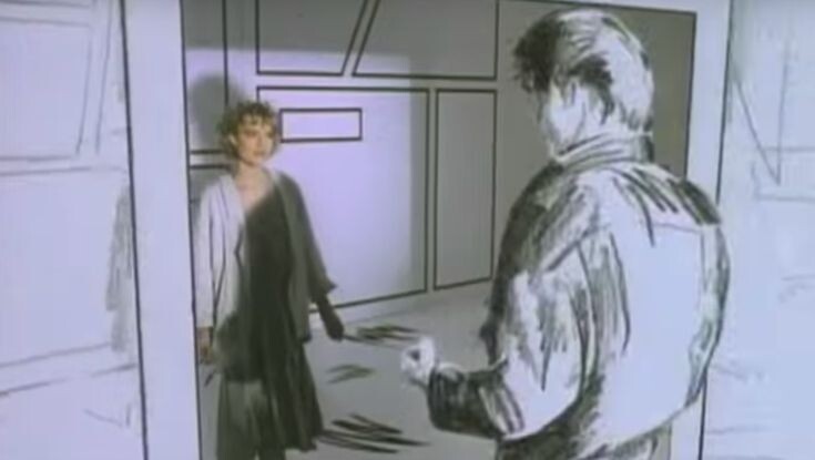 кадр из клипа A-ha "Take On Me"