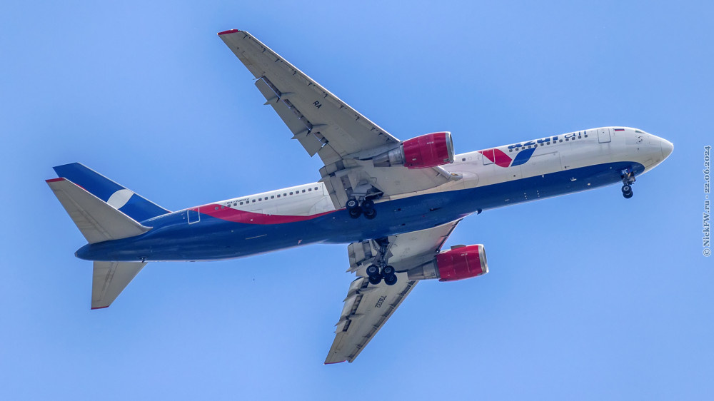 1. Boeing 767-300ER — Бортовой №: RA-73032 © NickFW.ru — 22.06.2024г.