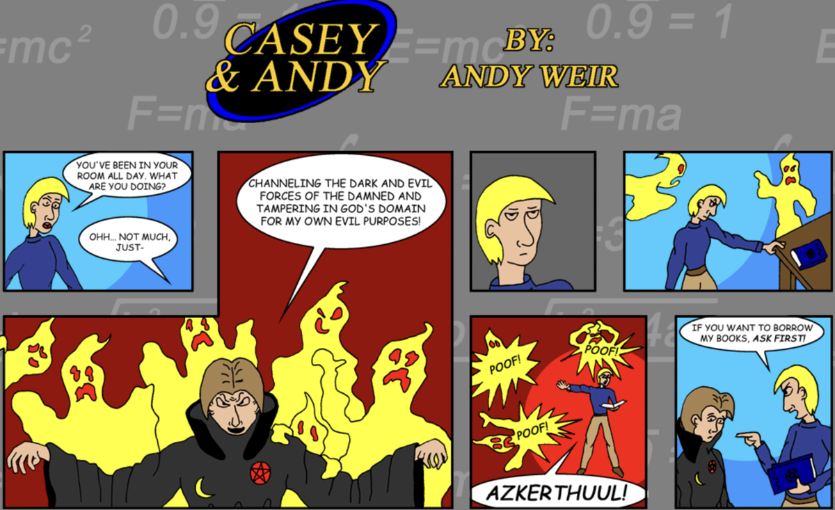 Вот так выглядят веб-комиксы на его сайте. Смотрятся стрёмно, но это великолепная тренировка навыков юмора и сюжетного мышления.