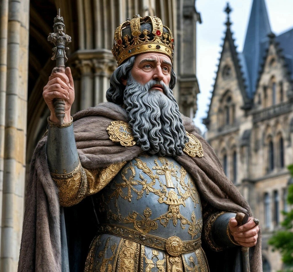 Карл Великий. Таким мне нарисовала имератора франков нейросеть