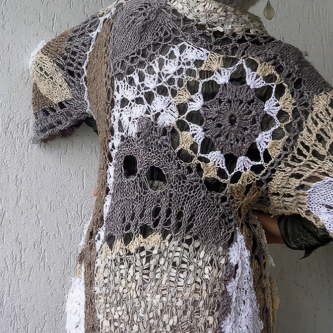 Работа, выполненная в стиле "Фриформ" по методу Пруденс Мапстоун