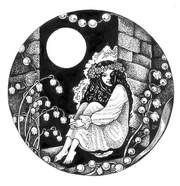 Дух ветра, с которым подружилась Барболка. Иллюстрация Оксаны Санжаровой.